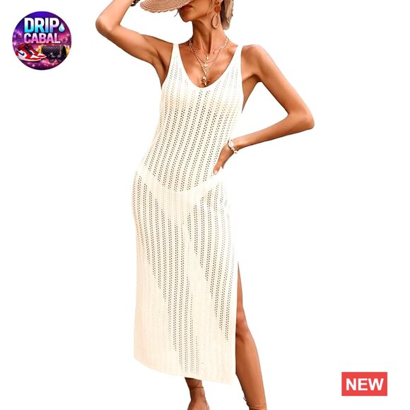 plus size short beach wedding dresses Plus Size Boho Beach Wedding Dress A-line Sleeveless White / US:16-18 main image 1